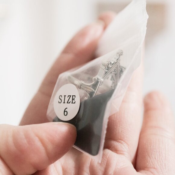 'Lenore' Cathedral Gothic Arch Window Statement Ring 🦇 REGALROSE - Picture 4 of 5